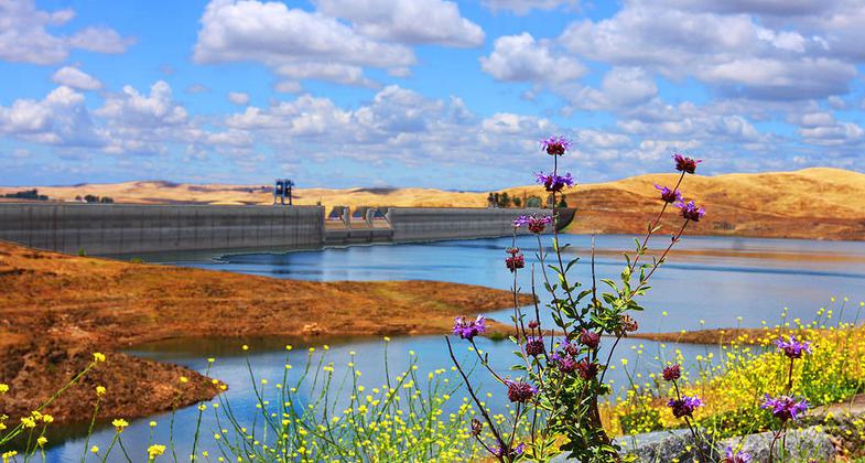 Friant Dam as seen from the Lost Lake Trail. Photo by Rennett Stowe wiki.