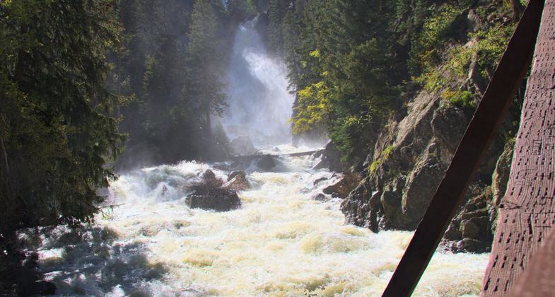 Fish Creek Falls, near Steamboat Springs. Photo by Kimon Berlin.