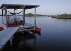 Camping chickee in Hell's Bay, Everglades National Park, Florida. Photo by Tristan Loper.