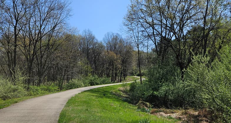 Bike Trail portion at Dam West Day Use.