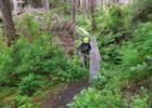 An all-hands field day to perform maintenance on a section of the Naha River Trail. Photo by USFS.