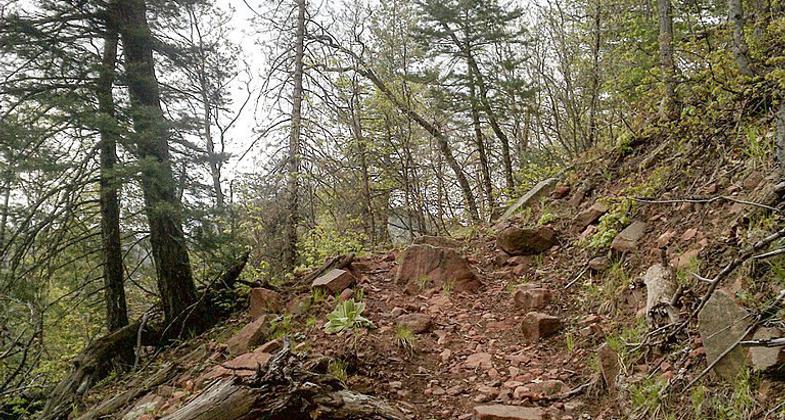 Young and not so young enjoying the Highline Trail. Photo by Greg Lenon.