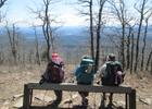 Foray, Trooper, and Flame enjoying view just west of Ok./Ark. State Line. Photo by Erma Humphries.