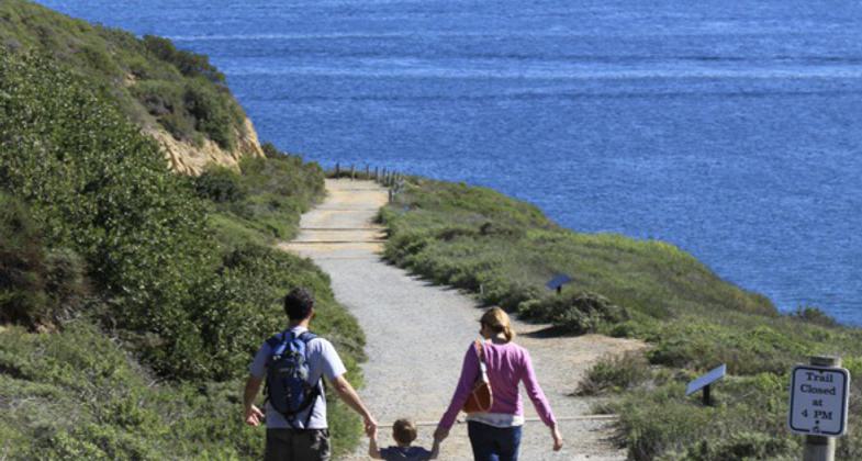 A cloudy day made for great photos from the top of trail. We had our dog with us. Photo by Sue Crowe