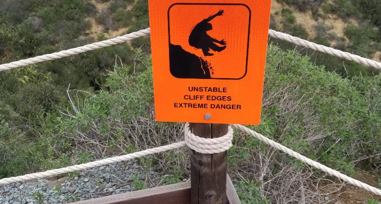 Bayside Trail Access Data. Photo by Craig Bellavance.