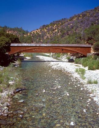 The Bridgeport Covered Bridge on the South Fork Yuba River in South Yuba River State Park. Photo by USACE.