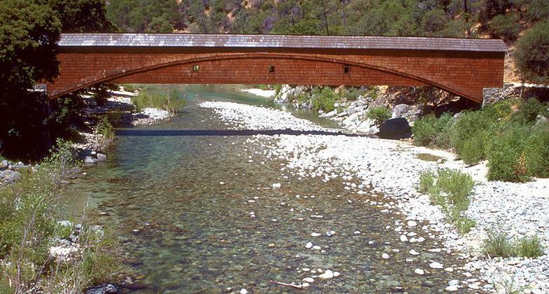 A waterfall on the South Fork Yuba River in South Yuba River State Park. Photo by USACE.