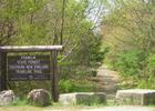 Start of trail in Franklin, MA. Photo by Scott Benoit.