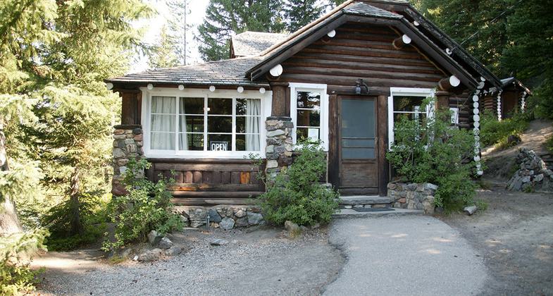 Johnny Sack Cabin at Big Springs, Island Park, Idaho. Photo by wiki James N Perdue.