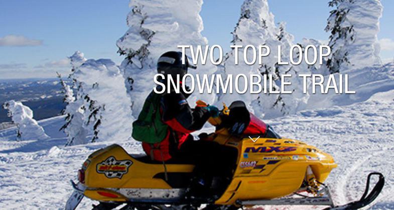 Two Top Snowmobile Trail in Custer Gallatin National Forest.