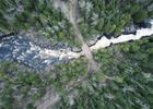 Poplar River Crossing from above. Photo by Fresh Tracks Media.