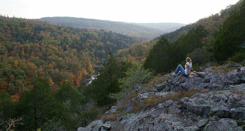 Overlooking Marble creek in St. Francois Mountains. Photo by ARPwildlifebio wiki.