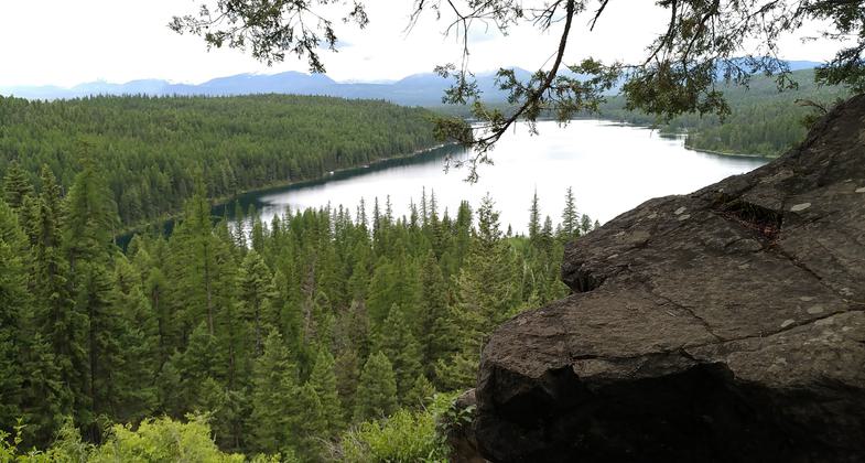 Holland Lake view from Holland falls. Photo by Kasie Haack.