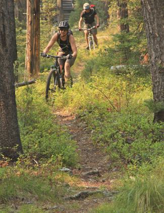 A rider enjoys the Idaho/Montana border. Photo by David Lingle.