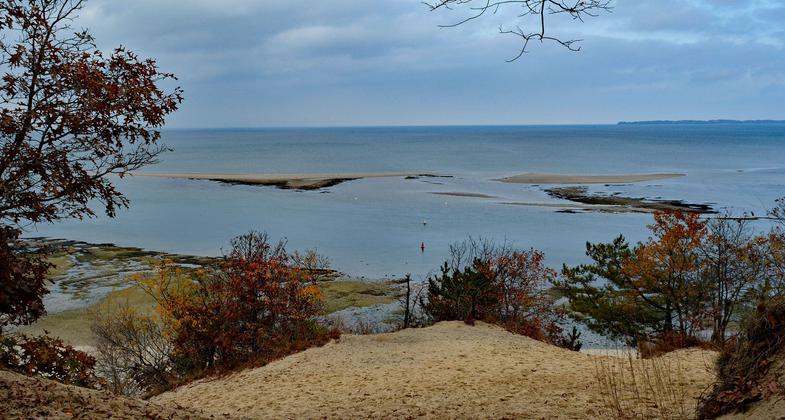 View of Mouth of the Nissequogue River form Greenbelt Trail. Photo by Dorothy Chanin.