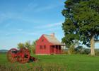 Farmhouse that served as a mid-level headquarters building during battles. Photo by NPS.