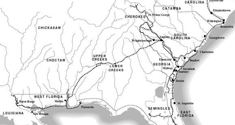 Bartram’s Route 1773-1776. Photo by BTS.