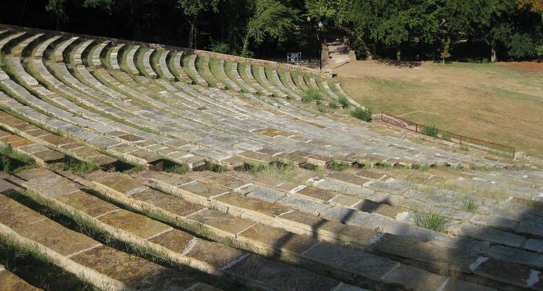 The amphitheater at Wintersmith Park was completed in 1934. Photo by holt9359/wiki.