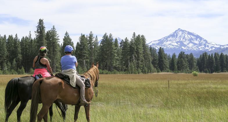 A view of South Sister from the Metolius-Windigo Trail. Photo by Kim McCarrel.