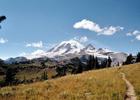 Mount Rainier from the Cowlitz Divide along the Wonderland Trail.