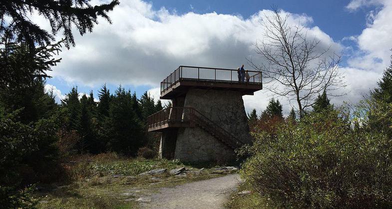Observation tower at the summit of Spruce Knob, West Virginia. Photo by Famartin.