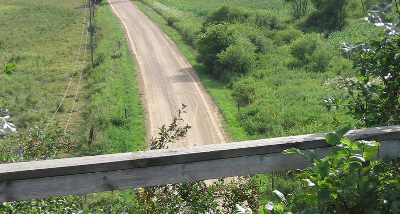 Scaring the monsters from the tunnel. Photo by Greg Walther.