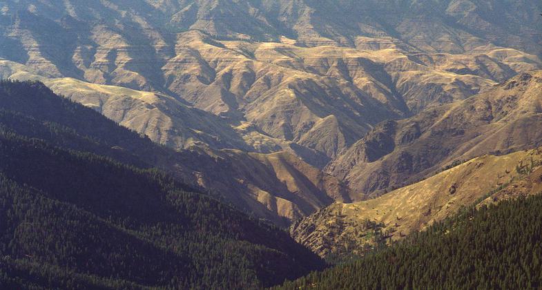 Hell's Canyon from Heaven's Gate Overlook. Photo by Dsdugan/wiki.