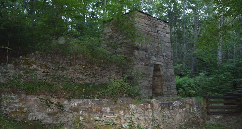 Roaring Run Furnace built in 1832. Photo by Nyttend.
