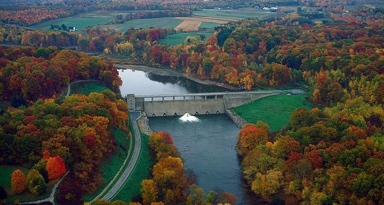 Shenango River Lake on the Shenango River. Photo by USACOE.