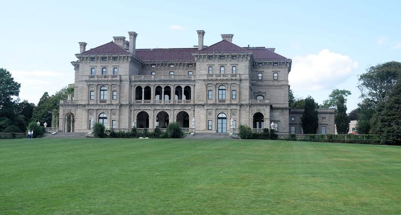 Cliff Walk - view of the Breakers from the trail - 9-9-19. Photo by Jim Walla.