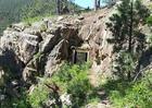 The Flume Trail. Remnants of the mining boom of the 1880s. Photo by Visit Rapid City.