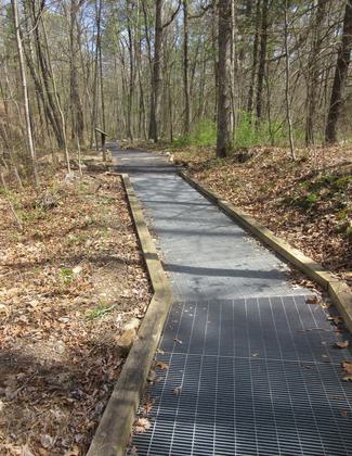 Accessible boardwalk. Photo by Lions Club: Basye-Bryce Mtn.