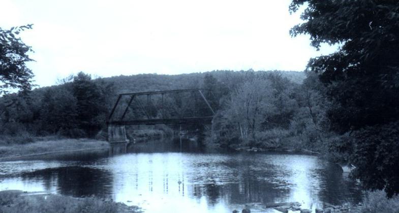 Old Trolley Bridge across Quinebaug at East Brimfield. Photo by Ken Lucier.