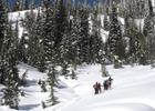 Cross country skiing at Whoop Um Up Park. Photo by USFS.