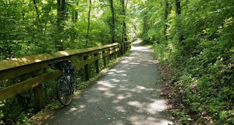 Whitewater Valley Gorge Park Trail. Photo by Greg Midgley.