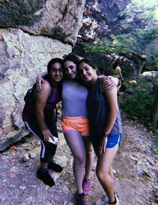 Students from the city on their first hike!. Photo by Mindy Pribbernow Eaton.