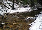 The rock ford where the Buck Trail crosses Chimney Top Creek in the Red River Gorge National Recreation Trail system.
