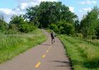 The Gateway State Trail traverses urban open space in the heart of Saint Paul, Mn. Photo by McGhiever.
