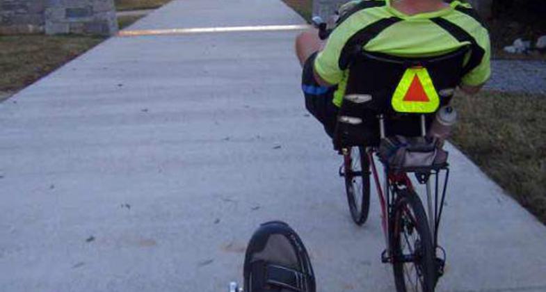 The State Line Gateway welcomes trail users to the State of Georgia on the Silver Comet Trail, near Cedartown, GA. Photo by Don Sullivan.