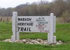 Wabash Heritage Trail access at Davis Ferry Park, north of Lafayette, Indiana. Photo by Chris Light.