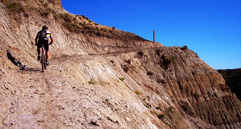 Biking the Maah Daah Hey. Photo by Lorne Reimer.