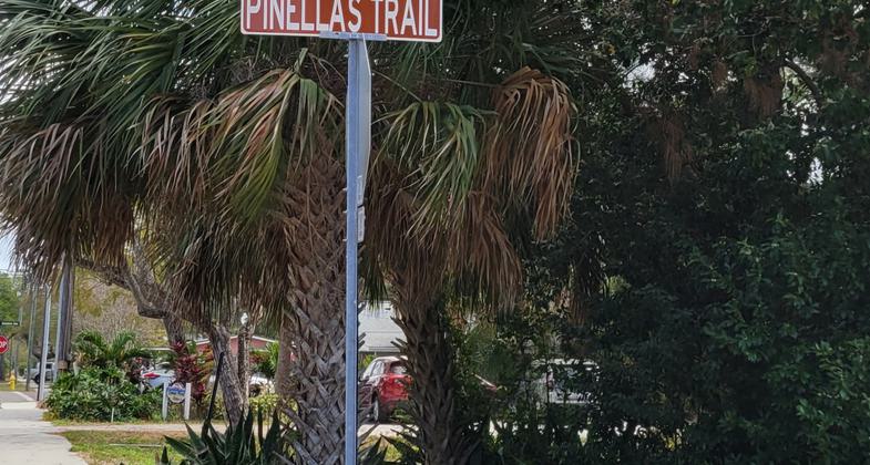 Pinellas Trail highway overcrossing - Bella Loop, Dunedin. Photo by Sue Crowe.