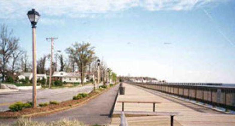 The trail's scenic bayfront location.