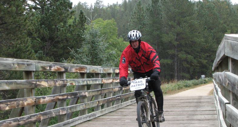 A very dedicated, cold Trail Patrolman. Photo by Brooke Smith.