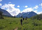 The trail meanders through the backcountry of Glacier National Park. Photo by NPS.