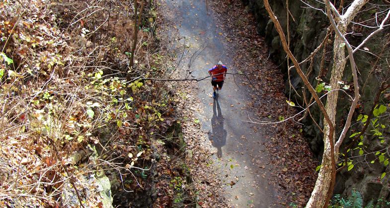 Tunnels aren't only man-made along Tunnel Hill State Trail. Photo by Jonathan Voelz.
