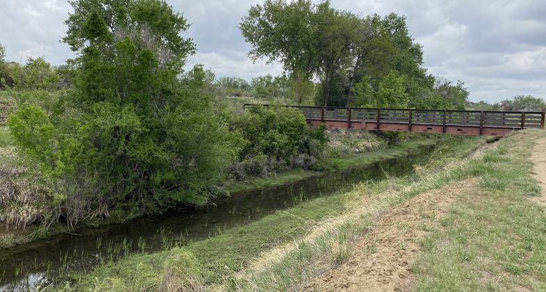 Bridge over creek. Photo by Pam Riches.