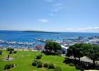 Mackinac Island view from Fort Mackinac. Photo by Viplav Valluri wiki.
