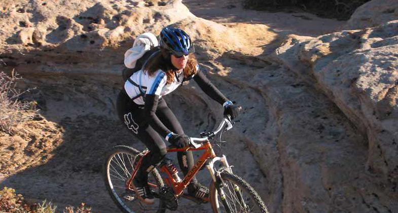 BLM's first official mountain bike trail in Washington County, Utah.