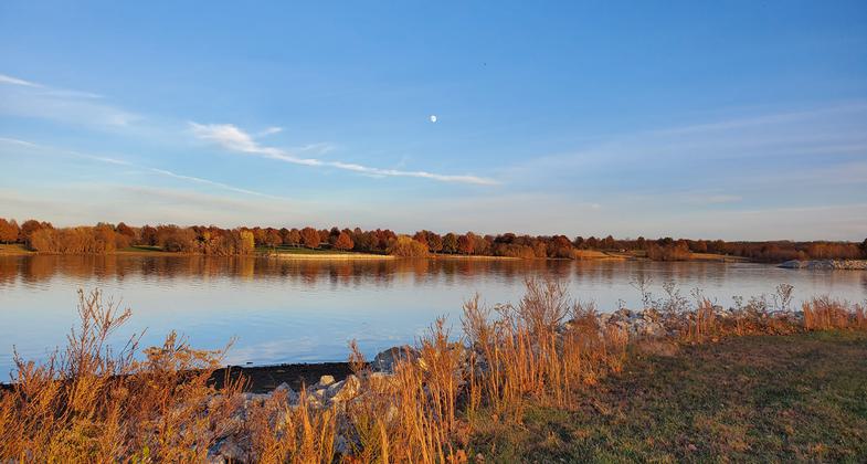 Moonrise during the fall. Photo by Karen Malisos.